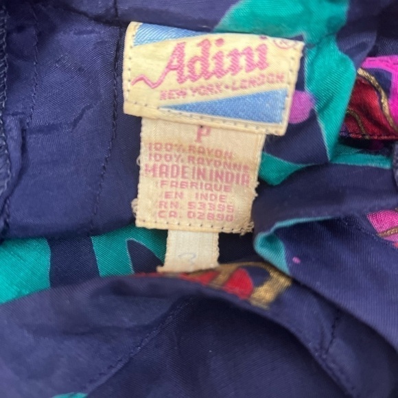 Vintage Adini Small Shift Dress Abstract Art to Wear. - Picture 8 of 12